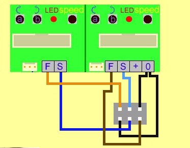 Using a dpdt switch to get the operation servo A moves servo B when when the switch is closed, Servo B moves Servo A moves when it is opened